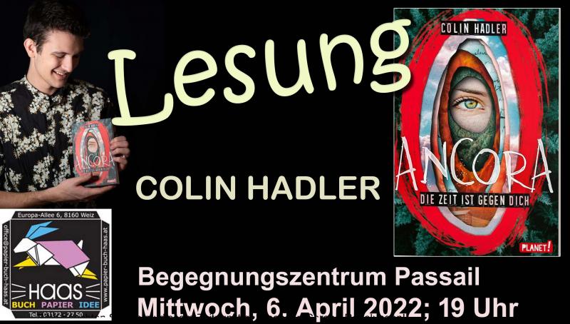 Lesung Colin Hadler