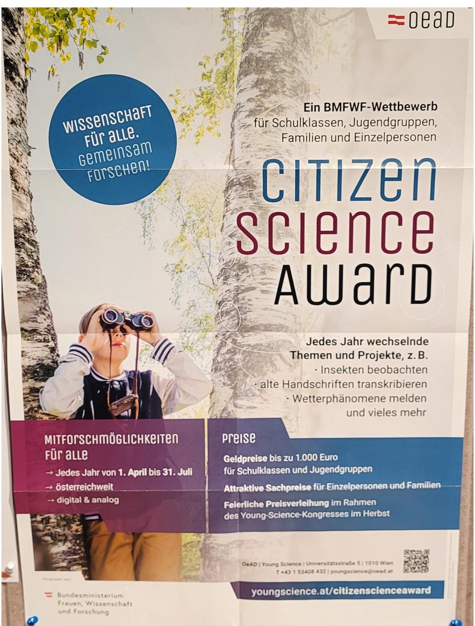 Citizen Science Plakat