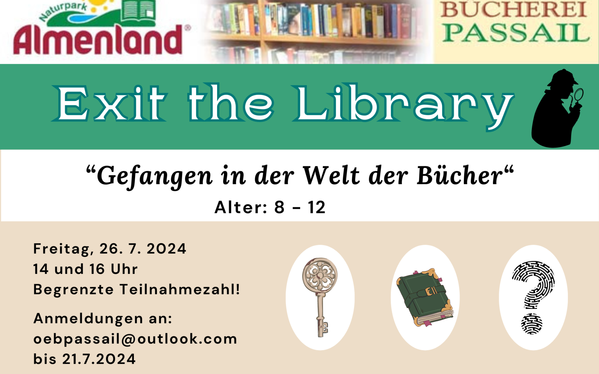 Exit the library Juli 2024