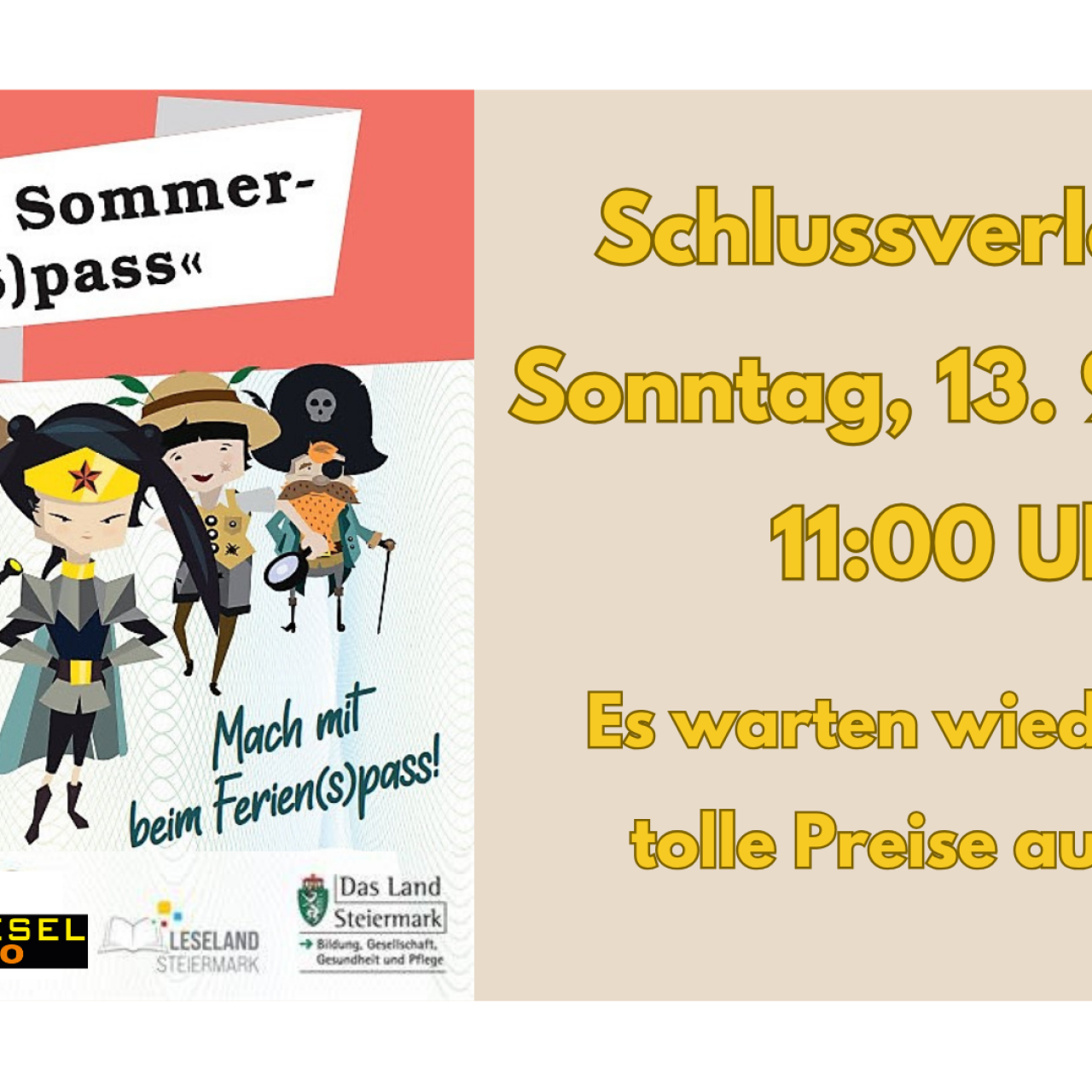 Schlussverlosung Sommerlese(s)pass